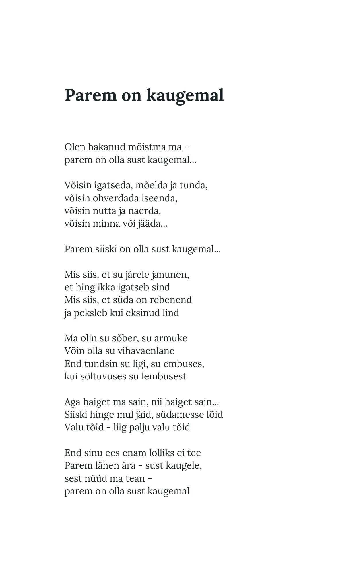 Luuleraamat "Ma võin Sind kaugelt armastada", e-raamat (PDF) - Image 6