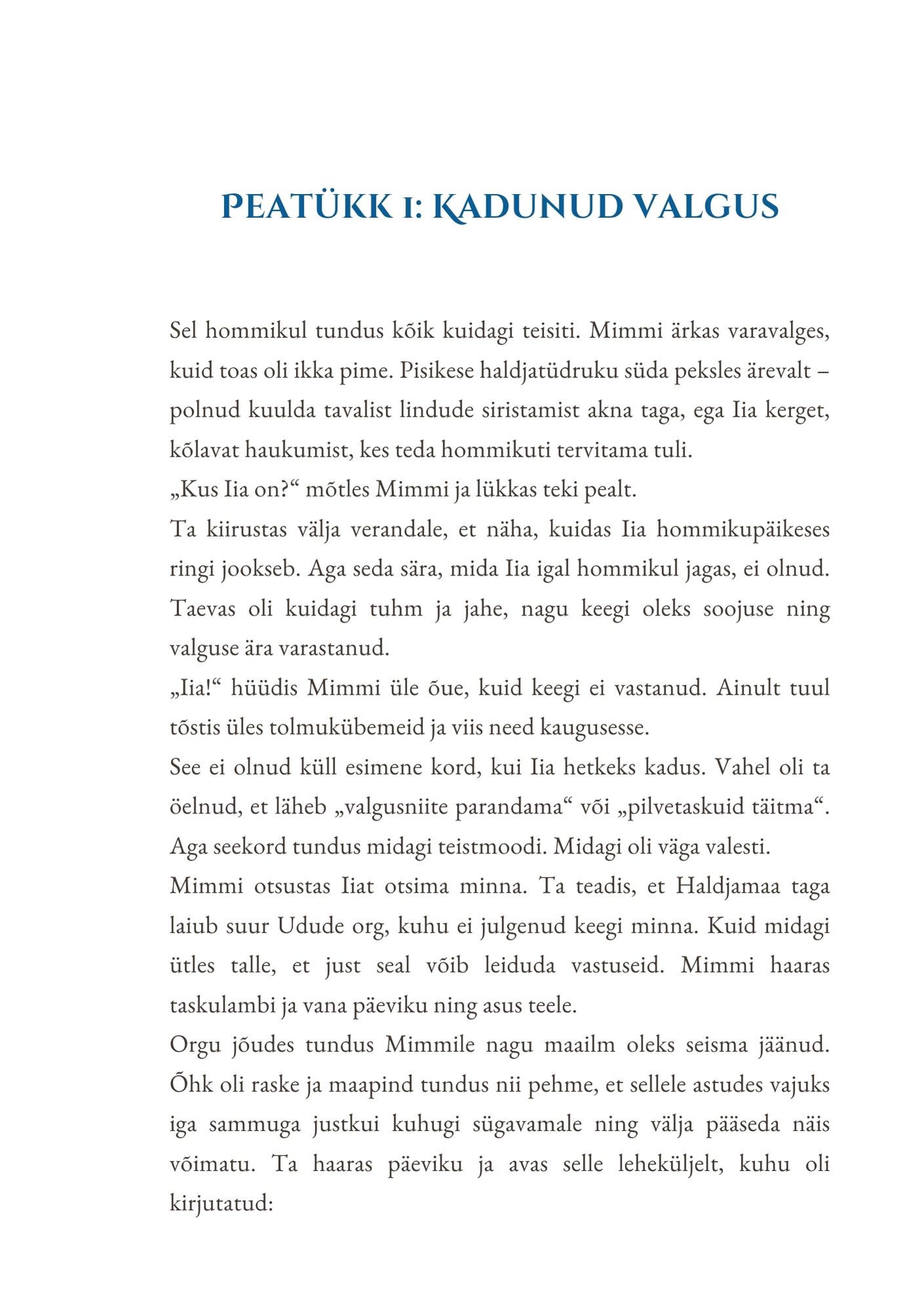 Lasteraamat "Mimmi ja Iia seiklused 1. osa - Kui valgus vaikib" - Image 4